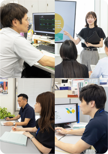 様々な部署で働く職員